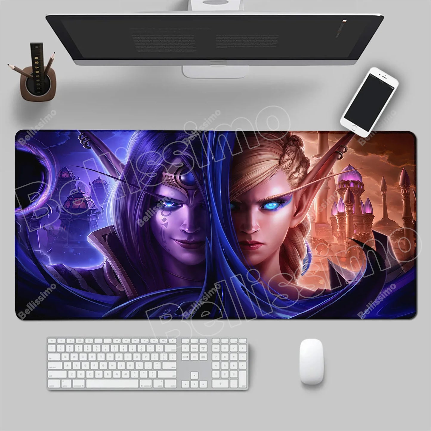 World Of Warcraft 90x40 Large Gaming Mouse Pad Game Desk Play Pad for Csgo Natural Rubber Mat Grande Gamer Xxl Computer Mousepad