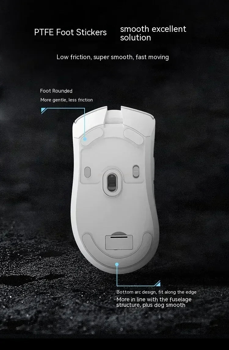 Bezdrátová myš Metaphyuni Metapanda P1 P1 Pro Max PAW3395, nízká latence, lehká e-sportovní herní myš, ergonomická, dárek pro PC hráče