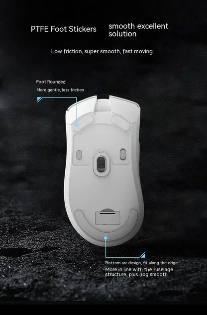 Bezdrátová myš Metaphyuni Metapanda P1 P1 Pro Max PAW3395, nízká latence, lehká e-sportovní herní myš, ergonomická, dárek pro PC hráče
