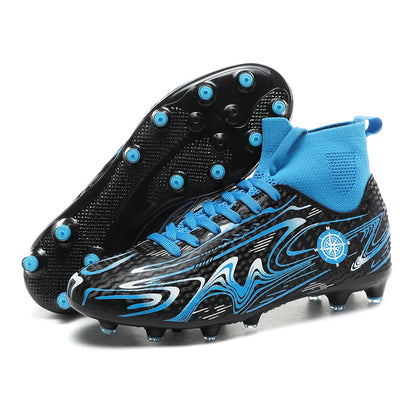 Chaussures de football professionnelles antidérapantes pour enfants, chaussures de sport d'extérieur pour garçons, baskets de futsal pour matchs et entraînements