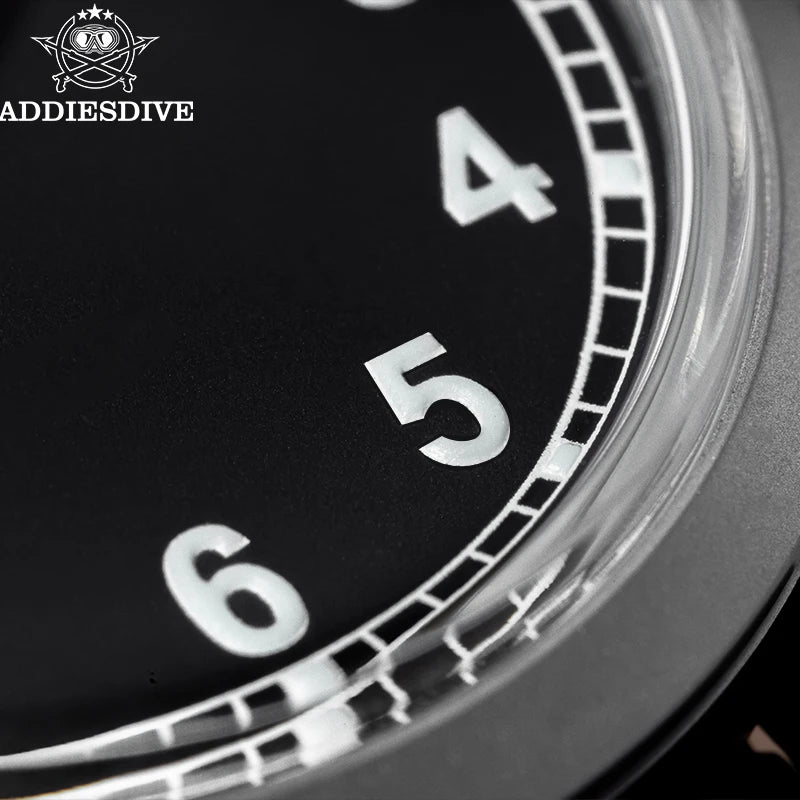 ADDIESDIVE luxus kvarc karóra férfiaknak, új, 36 mm-es, AR-bevonatú buboréküveggel, AD2079, világító, 100 m-es vízállóság, rozsdamentes acél, férfi ajándék