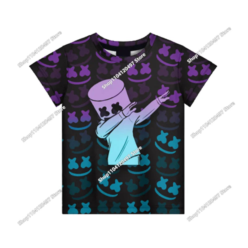 T-shirt 3D Battle Royale Fortnite — T-shirts para Homem e Mulher, Rapazes e Raparigas, Tops Cartoon Victory, Roupa Teen, Crianças, Herói de Jogo, T-shirts e Tops