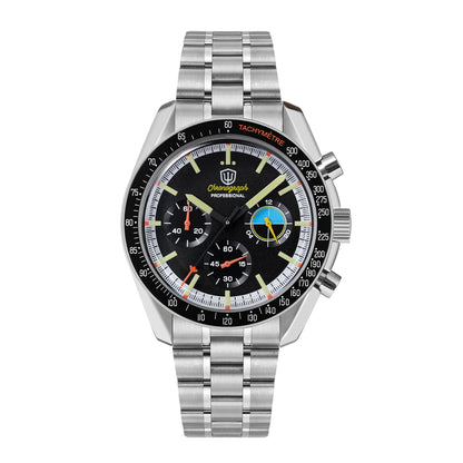 Orologio da uomo Watchdives New Wd1863 al quarzo VK63, cronografo con vetro zaffiro bombato, impermeabile, 39 mm, in acciaio, top brand, orologio business di lusso