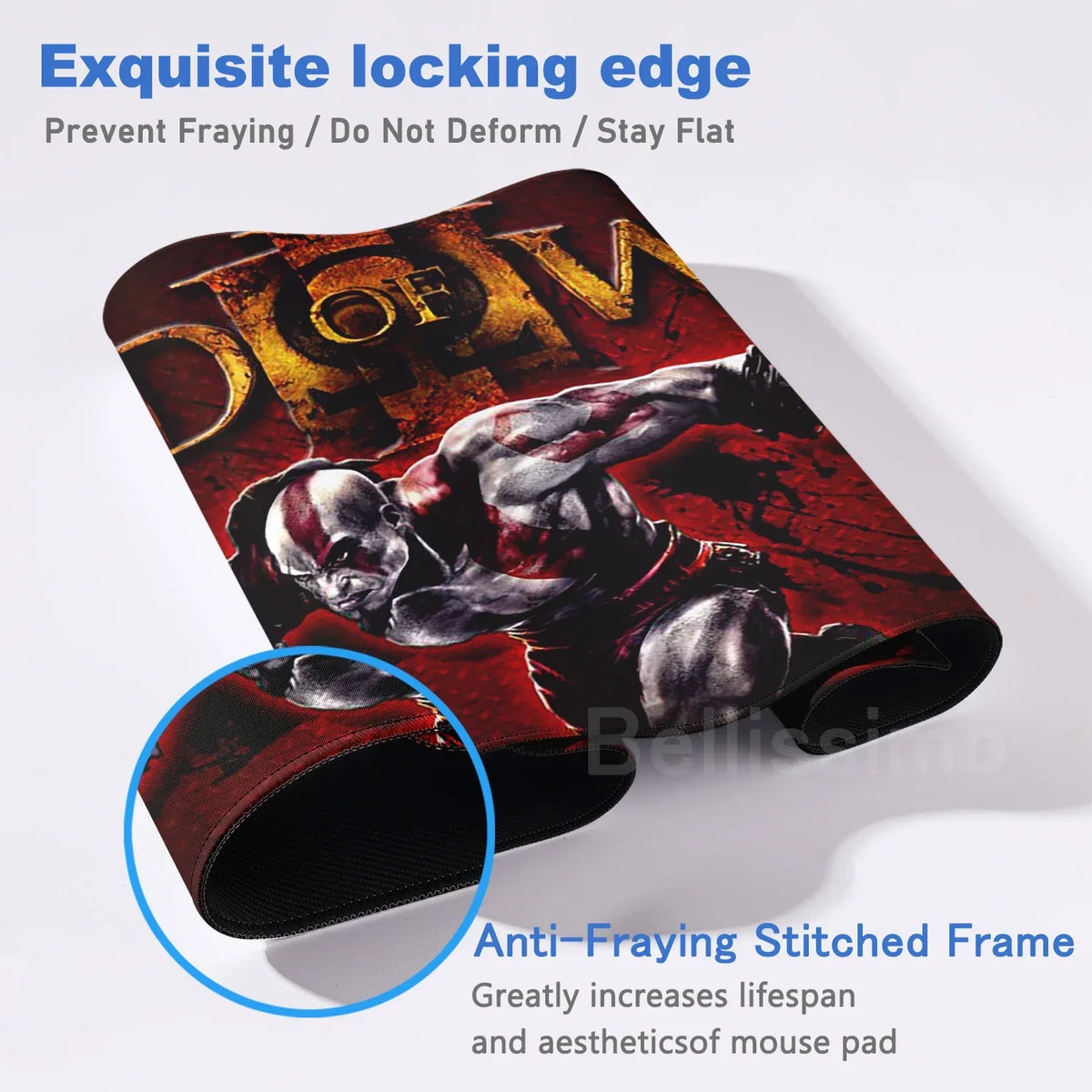 XXL egérpad God of War íróasztali szőnyeg játékos kiegészítők billentyűzet számítógépes egérpad játékosok számára nagy méretű PC-szekrény irodai asztal szőnyeg
