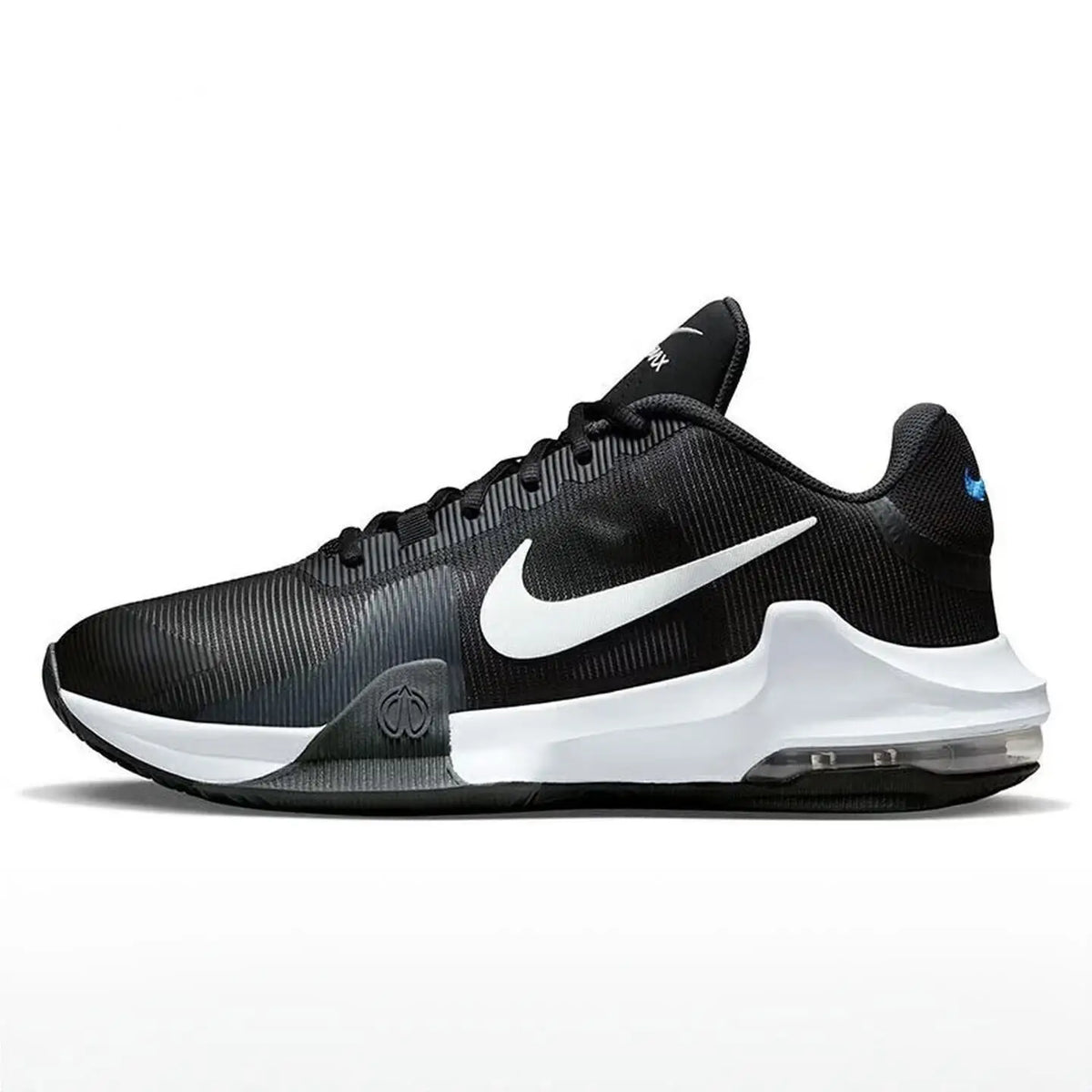 „Nike Air Max Impact 4“ žemi krepšinio bateliai: kasdieniai, universalūs, neslystantys, patvarūs, su amortizacija DM1124-402