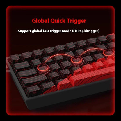 Madlions Mad 60He Magnetic Switch Mechanical Keyboard MAD68 Wired Keyboard Mad60he Custom MAD68he E-sports Gamer Keyboard Gifts