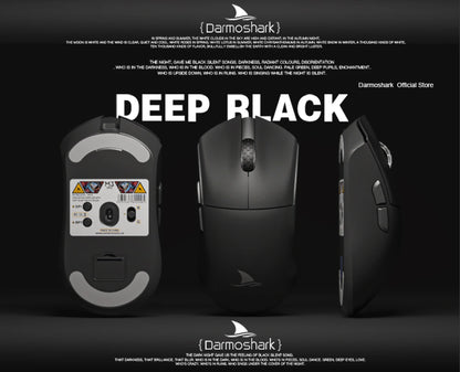 Геймърска мишка Darmoshark M3Pro 2.4G BT безжична Tri-Mode, сензор PAW3395, N52840, 26000DPI, за голяма ръка, макро драйвер, мишка за игри