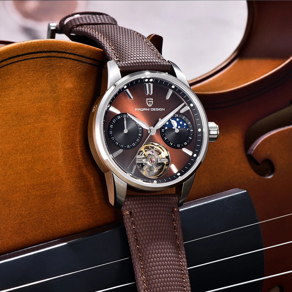 Pagani Design men’s watch, new model, luxury automatic mechanical watch, 41 mm, stainless steel, water-resistant to 10 bar, ‘racer’ style