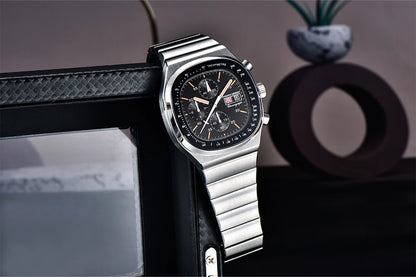PAGANI DESIGN Új PD1819 férfi kvarc karóra, 40 mm, zafírüveg, rozsdamentes acél, vízálló, világító C3 kronográf reloj hombre
