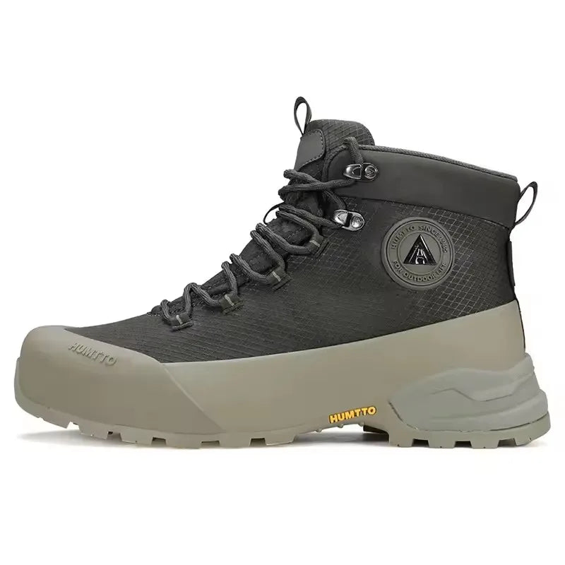 HUMTTO Buty trekkingowe męskie wodoodporne buty myśliwskie taktyczne pustynne buty bojowe za kostkę do trekkingu dla mężczyzn i kobiet ciepłe skórzane sneakersy