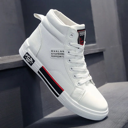2025 New Breathable Soft Sole Men's Casual Sports Shoes Korean Fashion Student Jogging Shoes Youth Board Shoes