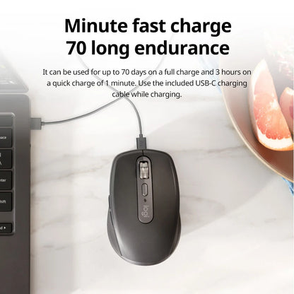 Logitech MX Anywhere 3S Mouse seamlessly switches across 3 devices! A portable office tool compatible with multiple systems