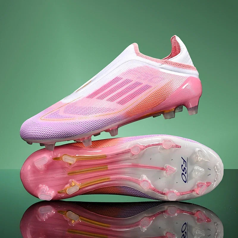 Nouvelles chaussures de football pour hommes, crampons longs d'entraînement, chaussures de football pour matchs en extérieur, crampons pour garçons et adultes, respirantes, antidérapantes, confortables pour le sport