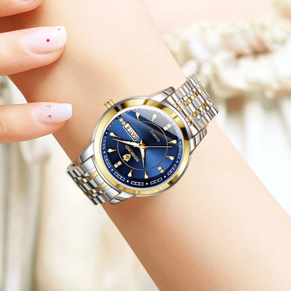 Genuine BINBOND luxury quartz watches for women – Water-resistant and luminous model – Gift idea (gift box included)