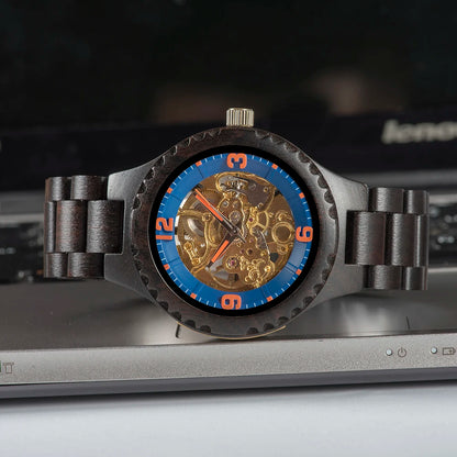 BOBO BIRD Wood Mechanical Watch Men Relogio Masculino Big Mens Watches Top Brand Luxury Timepieces erkek kol saati Dropshipping