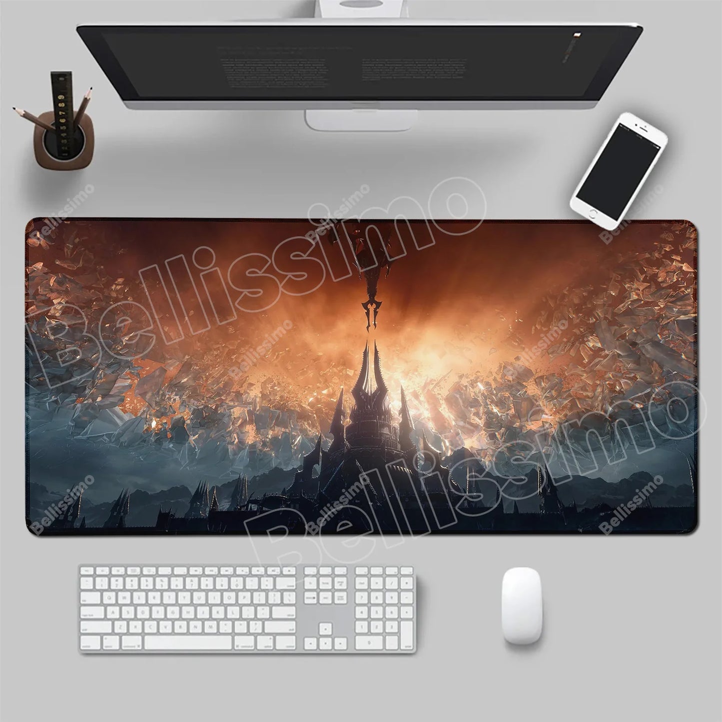 World Of Warcraft 90x40 Large Gaming Mouse Pad Game Desk Play Pad for Csgo Natural Rubber Mat Grande Gamer Xxl Computer Mousepad
