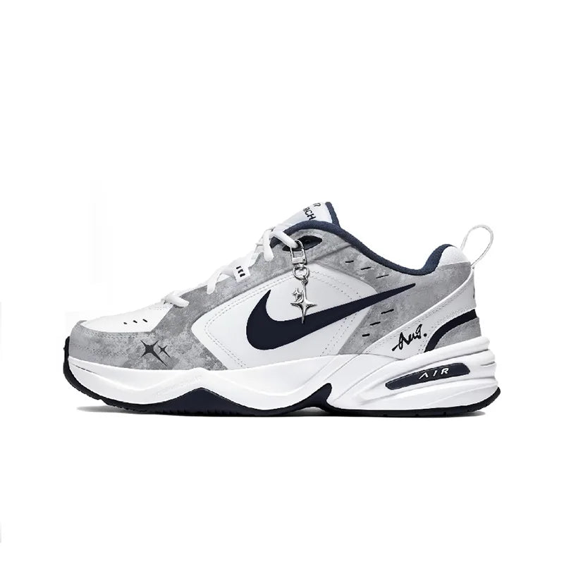 Custom Sneakers Nike Air Monarch 4 "Misty Night Blue Star" Classic Retro Men's Running Shoes