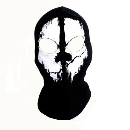 Unisex Ghost Print Skull Motorcycle Face Mask War Game Call Of Duty MWII 2022 COD Ghost Simon Riley Balaclava Mask For Adult