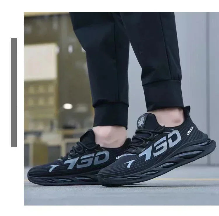 New Summer Men's Breathable Mesh Running Shoes Lightweight Trendy Sports Sneakers for Daily Workout and Outdoor Walking