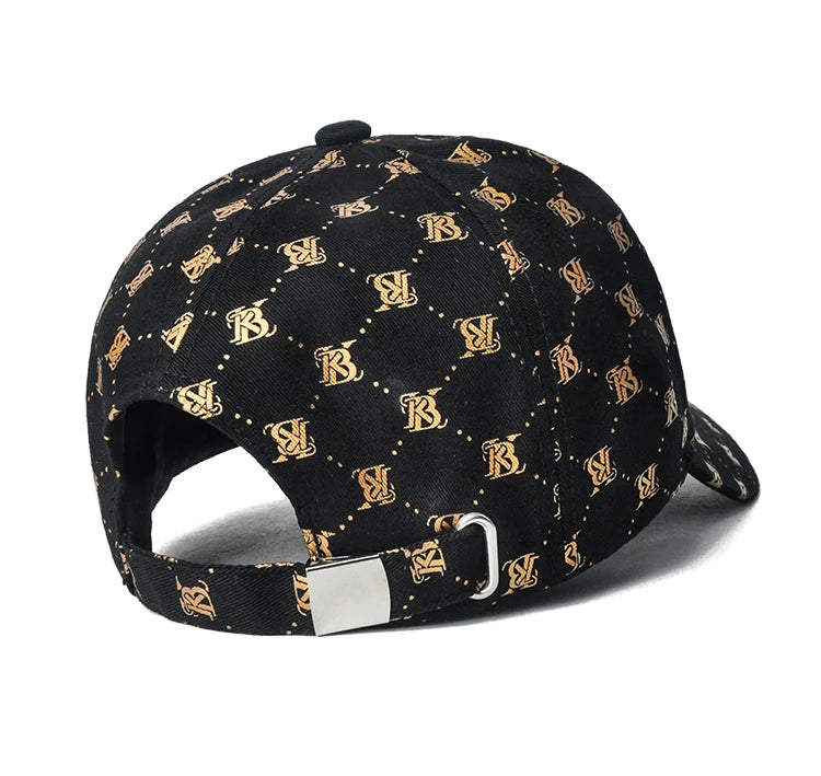 2025 Couple style Korean girls' printed embroidered baseball cap outdoor party four seasons men's cap