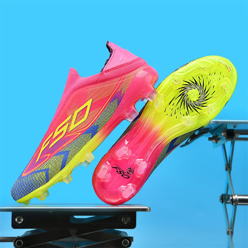 New Men Soccer Shoes Match Indoor Hot-selling Outdoor Football Boots Grass Cleats High-top Futsal Sneakers Non-Slip High-quality