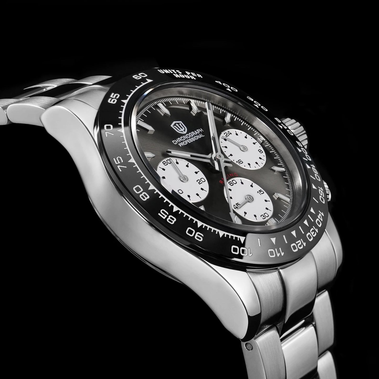 Watchdives WD16500 V2 Quartz Watch VK63 Sweep Sports Chronograph Watches Sapphire AR Coating BGW9 Luminous Waterproof Watches