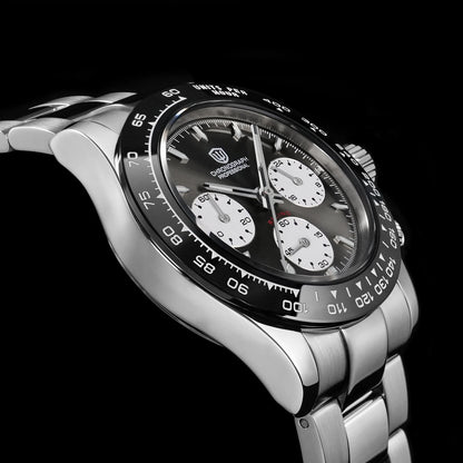 Watchdives WD16500 V2 Quartz Watch VK63 Sweep Sports Chronograph Watches Sapphire AR Coating BGW9 Luminous Waterproof Watches