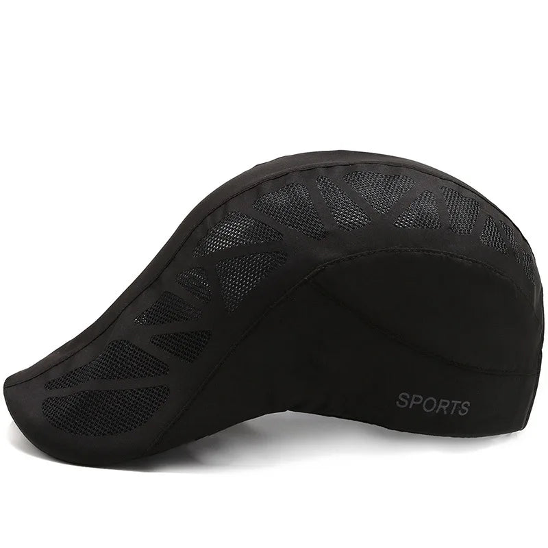 Unisex SPORTS Letter Printed Quick-drying Baseball Cap Sunhats Outdoor Summer Breathable Mesh Sunshade Caps Beret Visor Golf Hat
