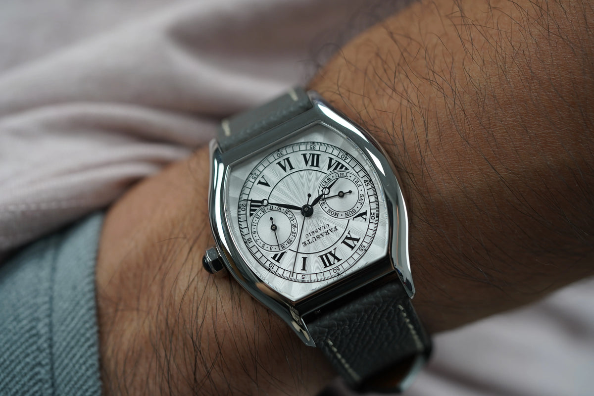 FARASUTE 36 mm-es luxus retro férfi kvarcóra VH64 szerkezetű, rozsdamentes acélból készült sportos divatóra zafírüveggel, vízálló Relogio