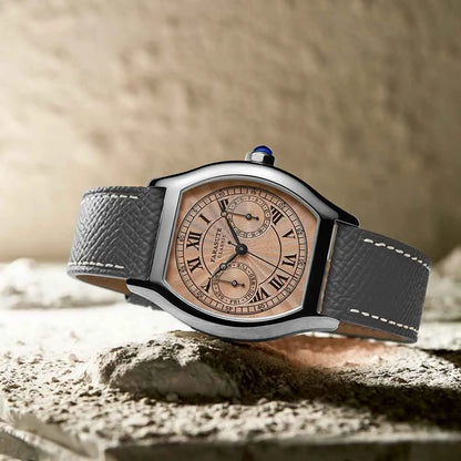 FARASUTE 36 mm-es luxus retro férfi kvarcóra VH64 szerkezetű, rozsdamentes acélból készült sportos divatóra zafírüveggel, vízálló Relogio