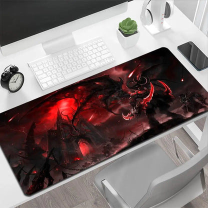 World of Warcraft Illidan Large Mouse Pad Gaming Mouse Pad PC Gamer Computer Mouse Mat Big Mousepad XXL Carpet Keyboard Desk Mat