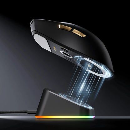 MCHOSE K7 Ultra trådløs gamingmus PAW3950 dobbelt 8K polling rate let magnetisk trådløs opladningsdock esport kontor