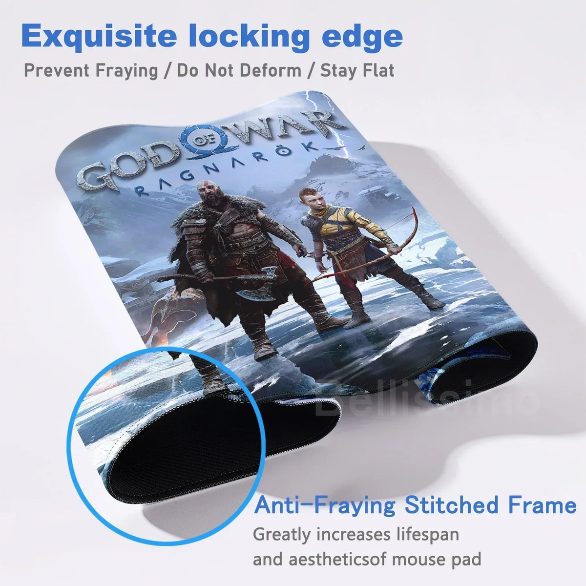 XXL egérpad God of War íróasztali szőnyeg játékos kiegészítők billentyűzet számítógépes egérpad játékosok számára nagy méretű PC-szekrény irodai asztal szőnyeg
