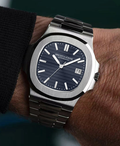 Specht & Sohne New Men's Watch Luxury Blue Sapphire Glass Japan Miyota 8215 Automatic Mechanical Stainless Steel Relogio Masculino