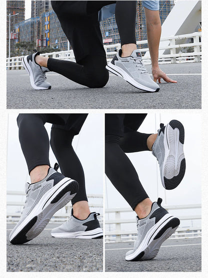 Baasploa løbesko til mænd – mærke, designer, mesh, casual sneakers, letvægts, snøresko, nye herresko til udendørs sport og tennis