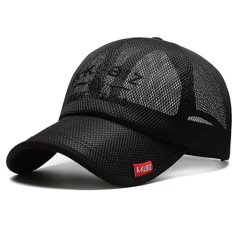 Summer Hats For Men And Women Mesh Baseball Caps Fashion Embroidered Visor Hat Outdoor Embroidered Letter Sun Protection Hat