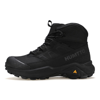 HUMTTO Buty trekkingowe męskie wodoodporne buty myśliwskie taktyczne pustynne buty bojowe za kostkę do trekkingu dla mężczyzn i kobiet ciepłe skórzane sneakersy