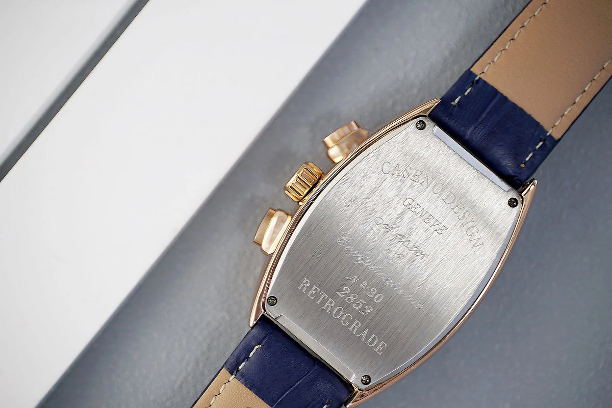 CASENO csúcsminőségű luxusmárka férfi teljesen automatikus mechanikus tourbillon karóra naptárral, éjszakai világítással, tonneau alakú, áttört karóra -577G