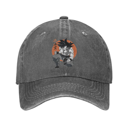 Produit gaming premium Fraquane Classic DBZ dragon ball Goku Anime Baseball Caps Men Women Distressed Denim Washed Sun Cap