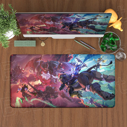 Produit gaming premium Fraquane, Large XXL DIY Cool Overwatch Mouse Pad Keyboard Table Gaming Accessories Non-Slip Rubber Edge locking spped Laptop Rug desk Mat, équipement gamer