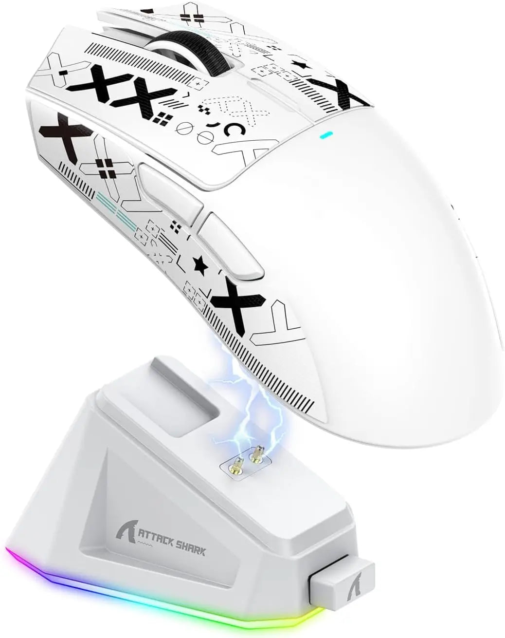 ATTACK SHARK X11 Wireless Gaming Mouse with Charging Dock, PixArt PAW3311 Gaming Sensor, BT/2.4G Wireless/Wired