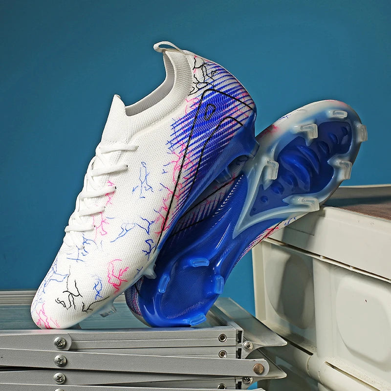 New Men's Soccer Shoes Training Wholesale Top Football Boots Sneakers FG Quality Cleats Non-Slip Drop Shipping Unisex Adult