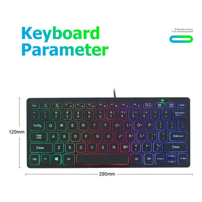 APAYADO K1000 kabelgebundene Mini-Tastatur – kompaktes, tragbares Design, Plug-and-Play, ideal für Laptops/Computer, spritzwassergeschützt