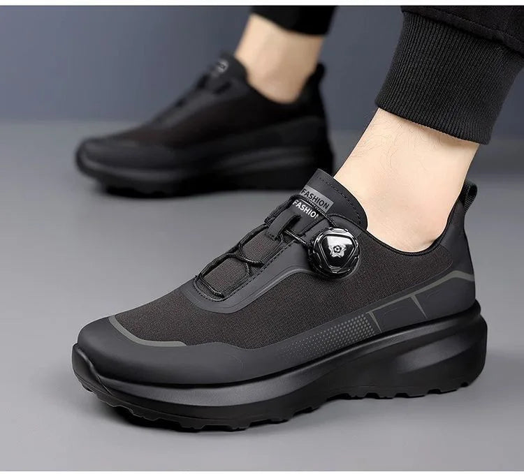 Outdoor Men's Sneakers 2026 New Spring and Summer Thick-Soled Sports Shoes Men's Hiking Daddy Shoes Casual Footwear for Men