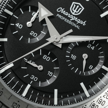 Orologio da uomo Watchdives New Wd1863 al quarzo VK63, cronografo con vetro zaffiro bombato, impermeabile, 39 mm, in acciaio, top brand, orologio business di lusso