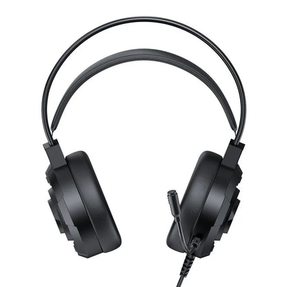 Casque de jeu T-Wolf H140, filaire, éclairage LED RVB, son surround 7.1, casque supra-auriculaire avec micro pour PC, ordinateur portable, joueurs sur ordinateur de bureau