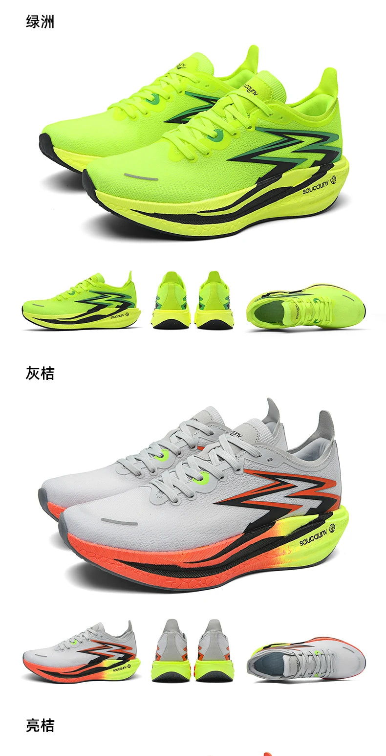 NEUE Laufschuhe mit Carbonplatte für Marathon, Herren, sportlich, atmungsaktiv, leicht, Damen, bequeme rutschfeste Sportsneaker, Casual