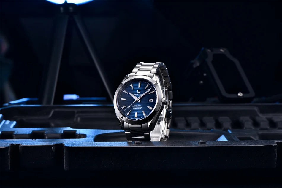 PAGANI DESIGN Luxury Business 40 mm-es férfi mechanikus karóra, csúcsminőségű zafírüveges férfi automata karóra, 100 m-es vízállóság