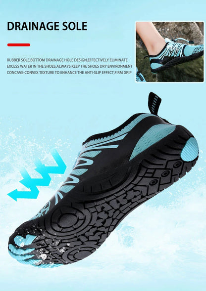 EOCENE Sapatilhas aquáticas barefoot para homem e mulher, de secagem rápida, para desportos ao ar livre, praia, natação, fitness, caminhada na água, caminhadas e ciclismo