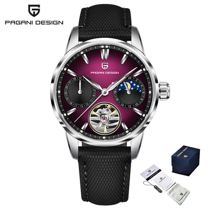 Pagani Design men’s watch, new model, luxury automatic mechanical watch, 41 mm, stainless steel, water-resistant to 10 bar, ‘racer’ style